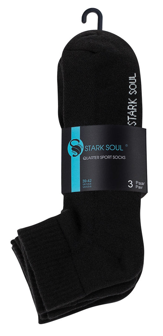 3 para quarter sportskih čarapa S.Soul 2100, crna