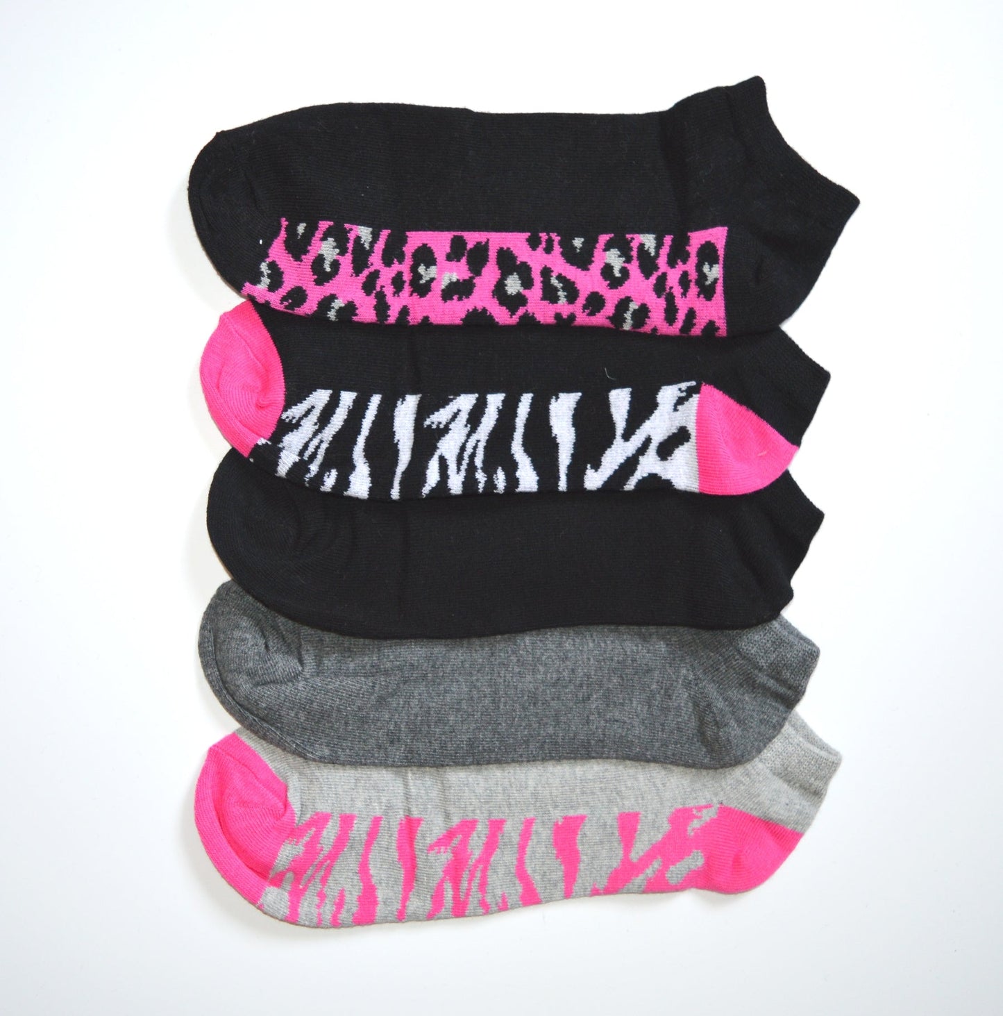 5 pari stopalic, zebra leopard 5458