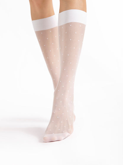 Fiore najlonske dokoljenke Dots Massage, 20 den