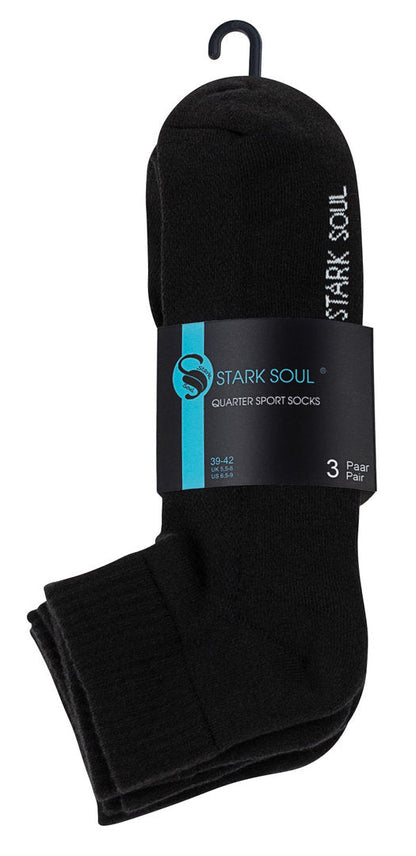 3 para quarter sportskih čarapa S.Soul 2100, crna
