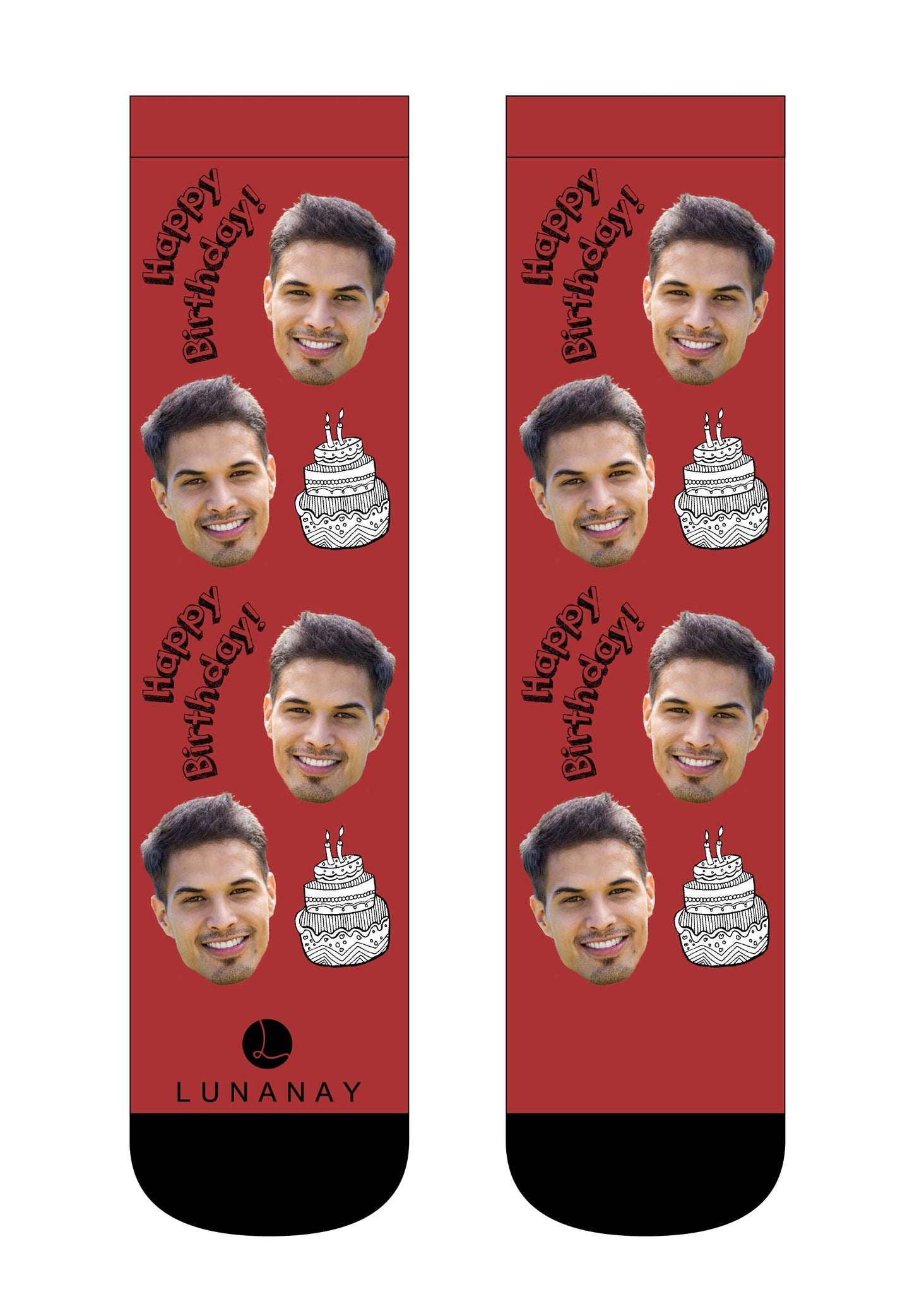 Personalizirane čarape | Čarape po narudžbi, Happy birthday