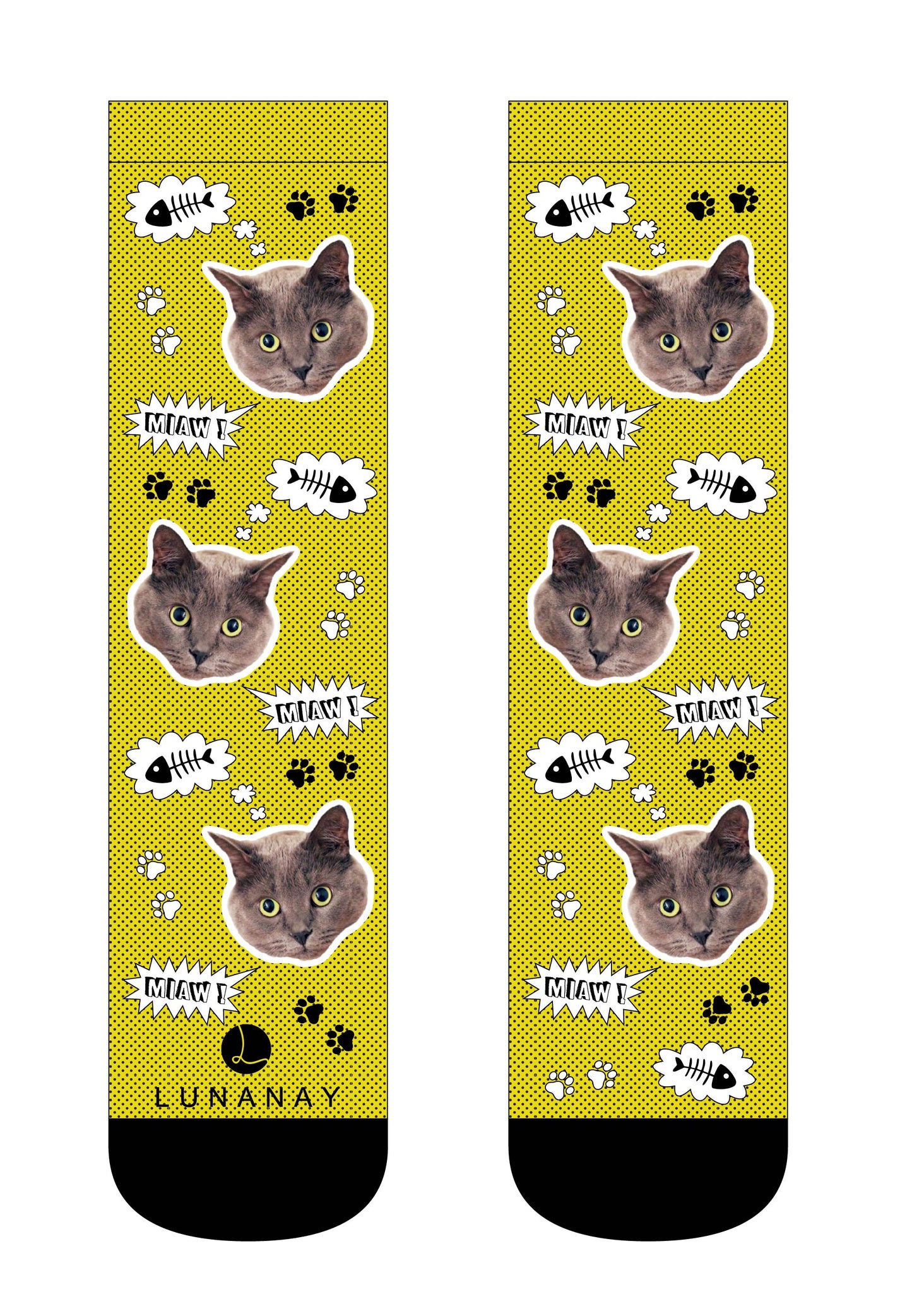 Personalizirane čarape | Čarape po narudžbi, mačka